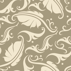 Floral seamless background.