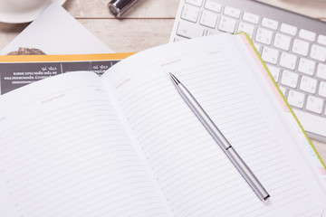 Empty notepad, tablet pc and smart phone 