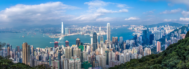 Obraz premium Hong Kong city view from the peak