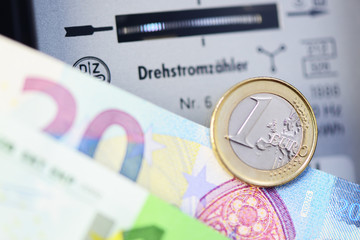 Geld Stromzähler