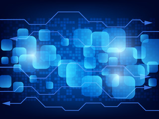vector digital technology concept abstract background