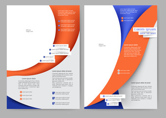 Abstract colored brochure