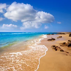 Tischdecke Strand von Morro Jable Fuerteventura Kanarische Inseln © lunamarina