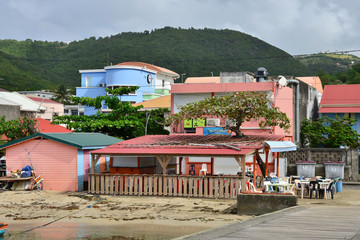 Martinique, picturesque city of Sainte Luce in West Indies