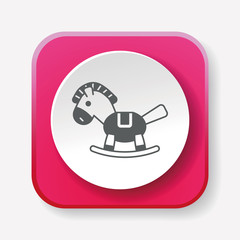 baby toy horse icon