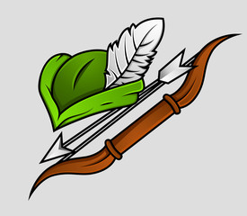 Robin Hood Cap and Archer Accessories