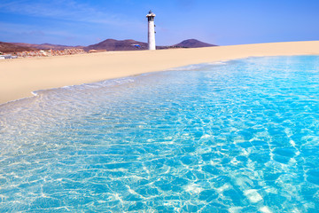 Morro Jable Matorral beach Jandia in Fuerteventura - obrazy, fototapety, plakaty