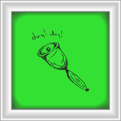 Simple doodle of a bell