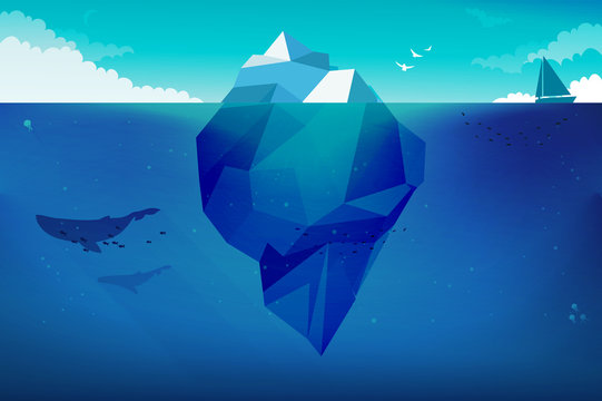 Iceberg Concept Illustration