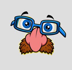 Funny Comic Disguise Caricature Mask