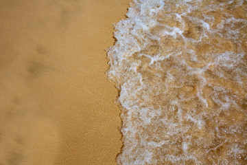 Beach water and sand texture background