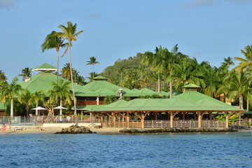  Martinique, picturesque city of Sainte Anne in West Indies