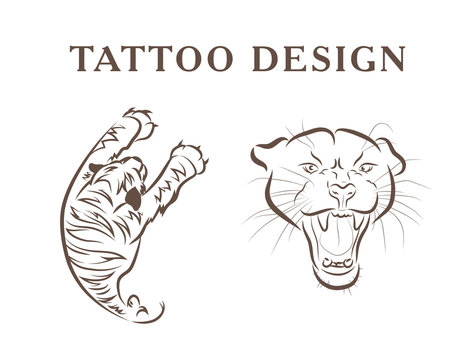 Tattoo salon logo design