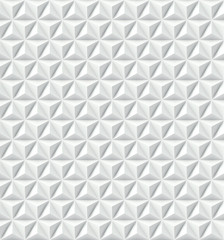 Pyramids white pattern. Vector