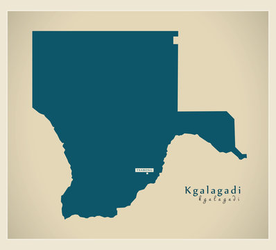 Modern Map - Kgalagadi BW