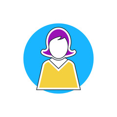 icon woman user