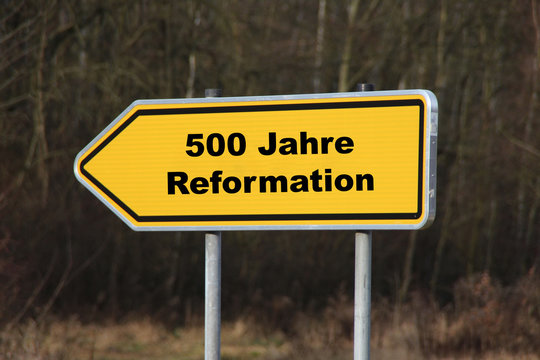 Ein Schild Reformation
