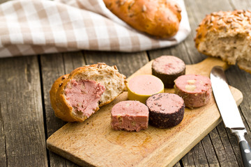 meat pate with different flavors