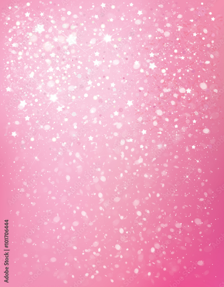 Wall mural vector sparkle pink background.