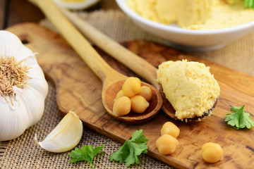 Fototapeta premium Kichererbsen ,Hummus