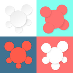 colored different circles template