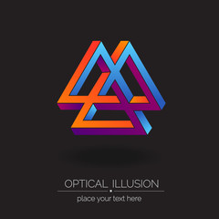 Optical illusion series logo.
