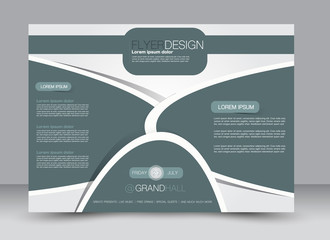 Naklejka premium Flyer, brochure, magazine cover template design landscape orientation for education, presentation, website. Green color. Editable vector illustration.