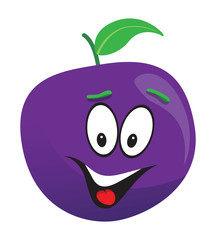 happy plum face