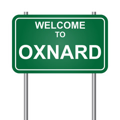 Welcome to Oxnard, green signal vector