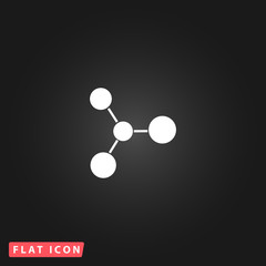 Molecule vector icon
