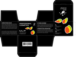 Design boxes of cosmetics. vector