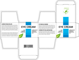 Design boxes of cosmetics. vector