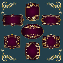 Art Deco Style Labels