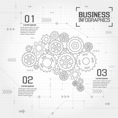 Infographics vector business design