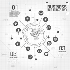 Infographics vector business design