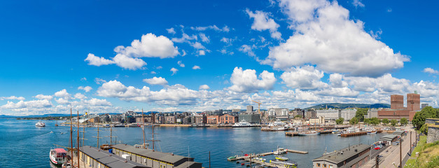 Oslo skyline and harbor. Norway