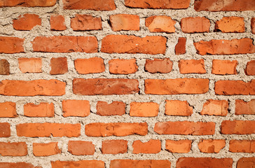 Old vintage brick wall background. Brick wall texture. 