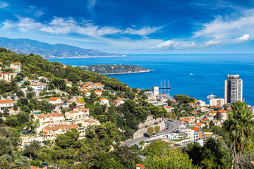 Naklejka premium Panoramic view of Monte Carlo, Monaco