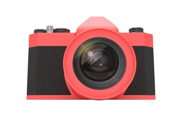 Retro camera isolated on  white background