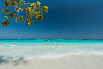 Wonderful and breathtaking tropical beach , Located at Ta Cai Island, Thailand
