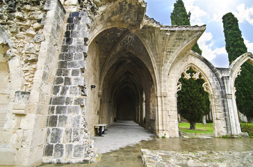 Fototapeta na wymiar Bellapais Abbey in Northern occupied Cyprus - Bellapais monastery