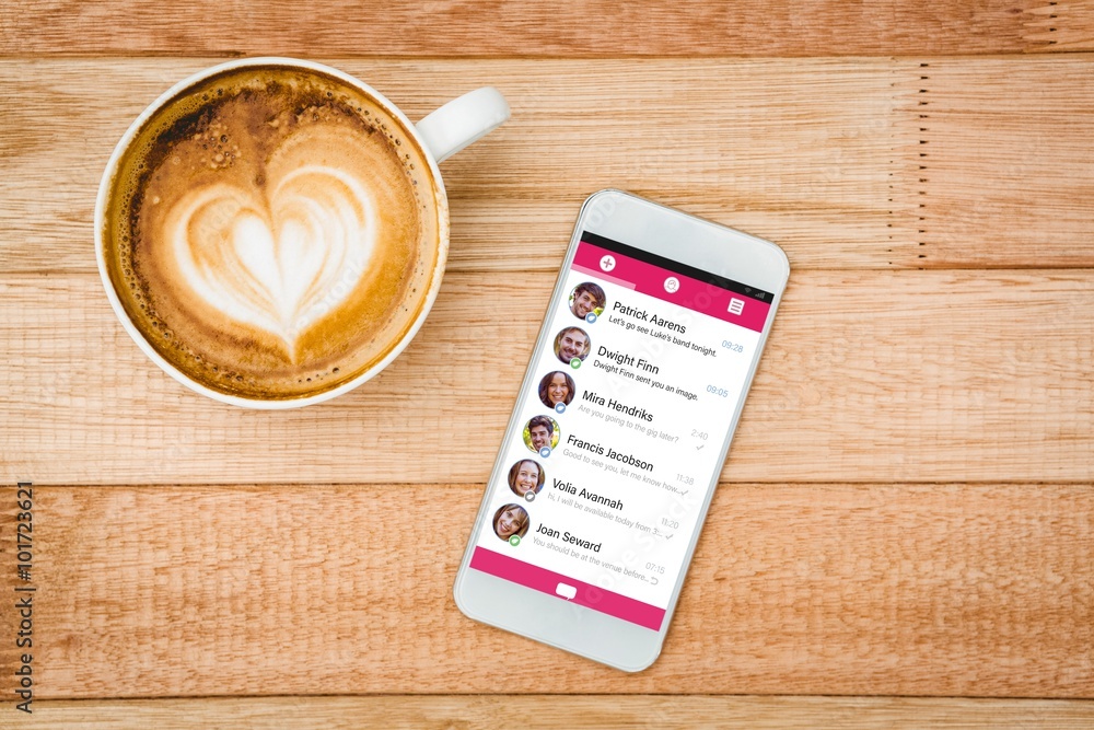 Poster composite image of smartphone app menu