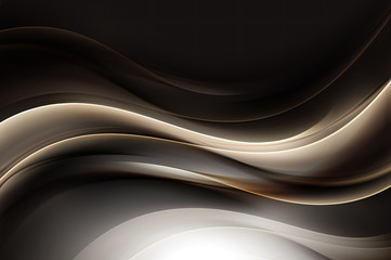 Exklusiver abstrakter goldener Wellen-Design-Hintergrund