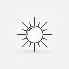 Outline sun icon