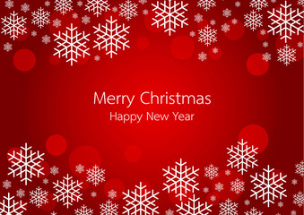 Christmas and New Years red background