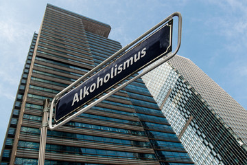 Schild 76 - Alkoholismus