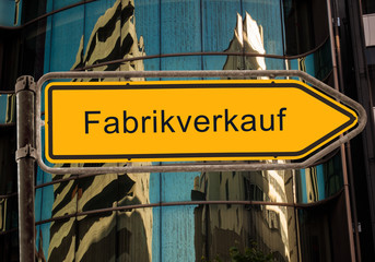 Schild 42 - Fabrikverkauf