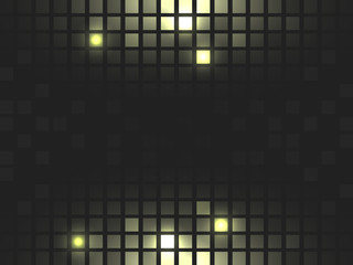 Abstract vector square golden mosaic background with place for your content.