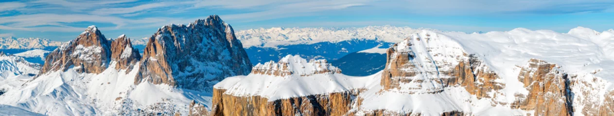 Foto auf Acrylglas Dolomiten pordoi italian dolomites panorama landscape