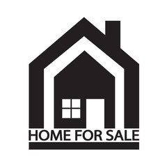 Home For Sale icon Illustration design